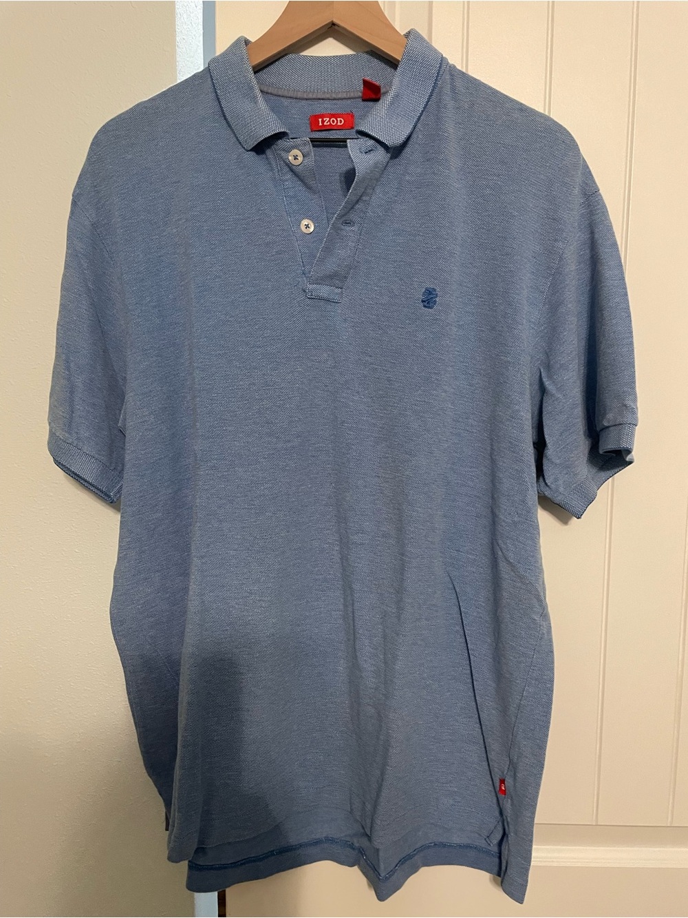 Izod Men's Heathered Sky Blue Polo